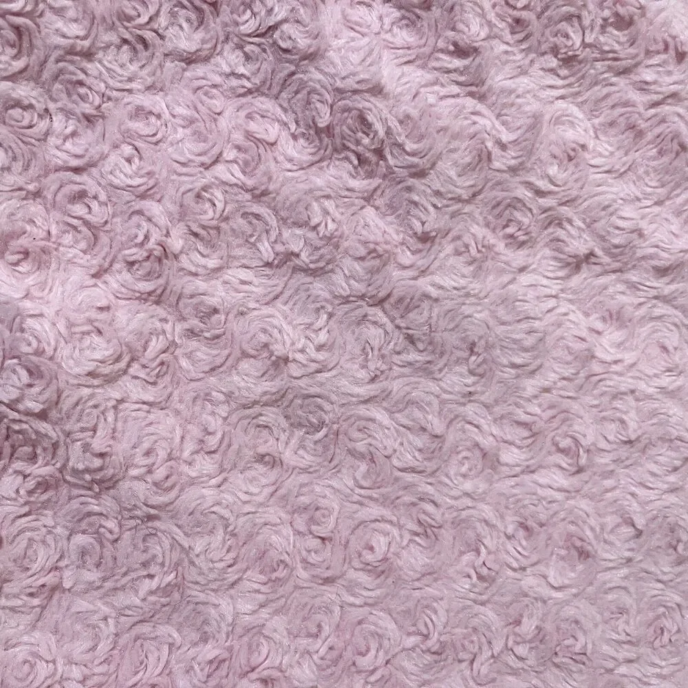 Carter's Pink Rosette Swirl Baby Blanket Satin Ruffle Trim Back Security Lovey